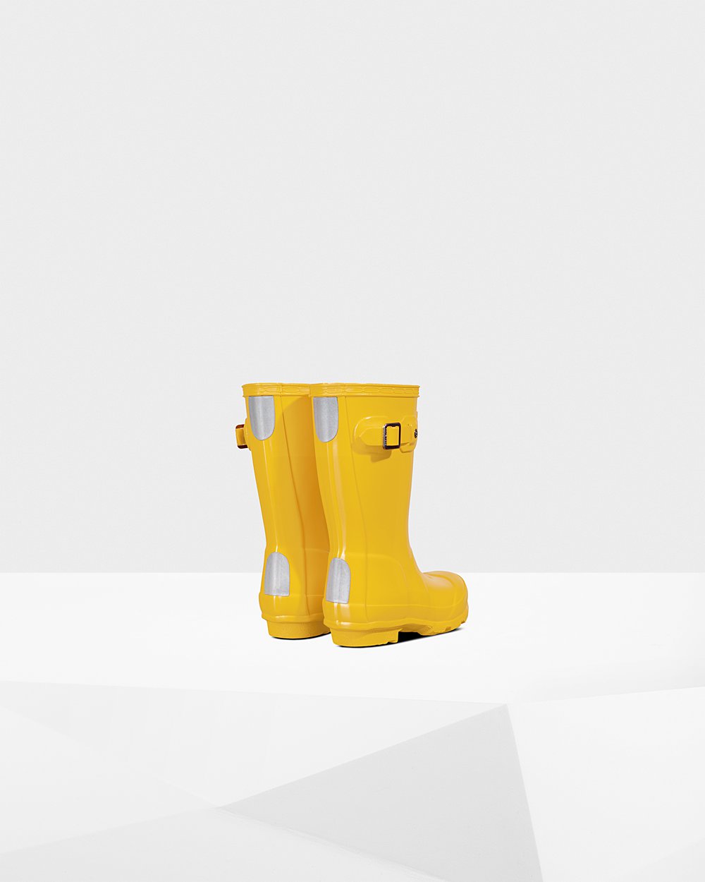 Kids Hunter Original Little Gloss | Rain Boots Yellow | NZ-75361-WRPZ